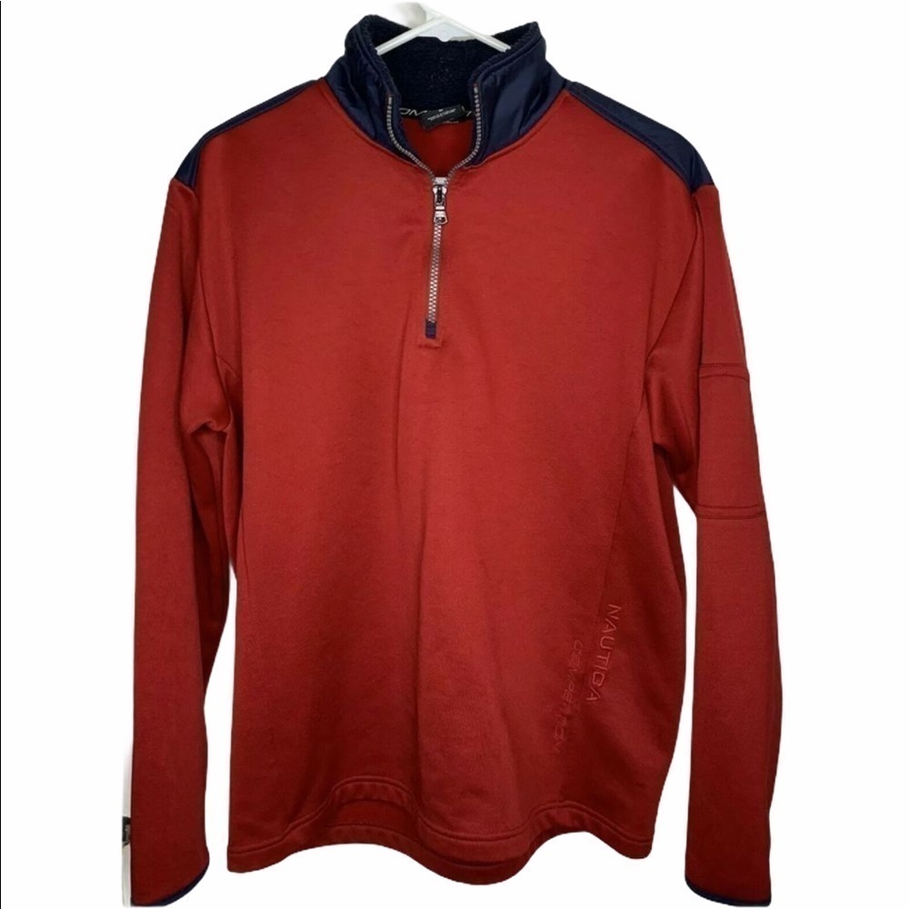 Nautica Competition Mens Pullover Medium Red